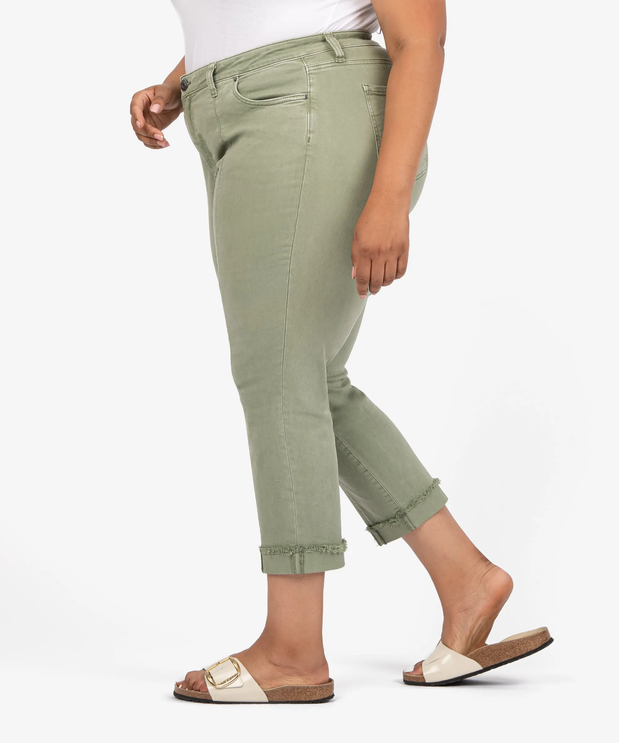 Amy High Rise Crop Straight Leg, Plus