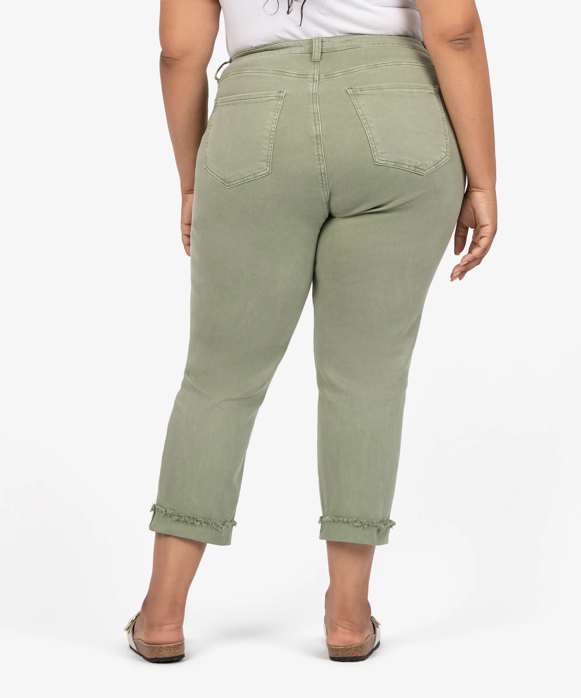 Amy High Rise Crop Straight Leg, Plus