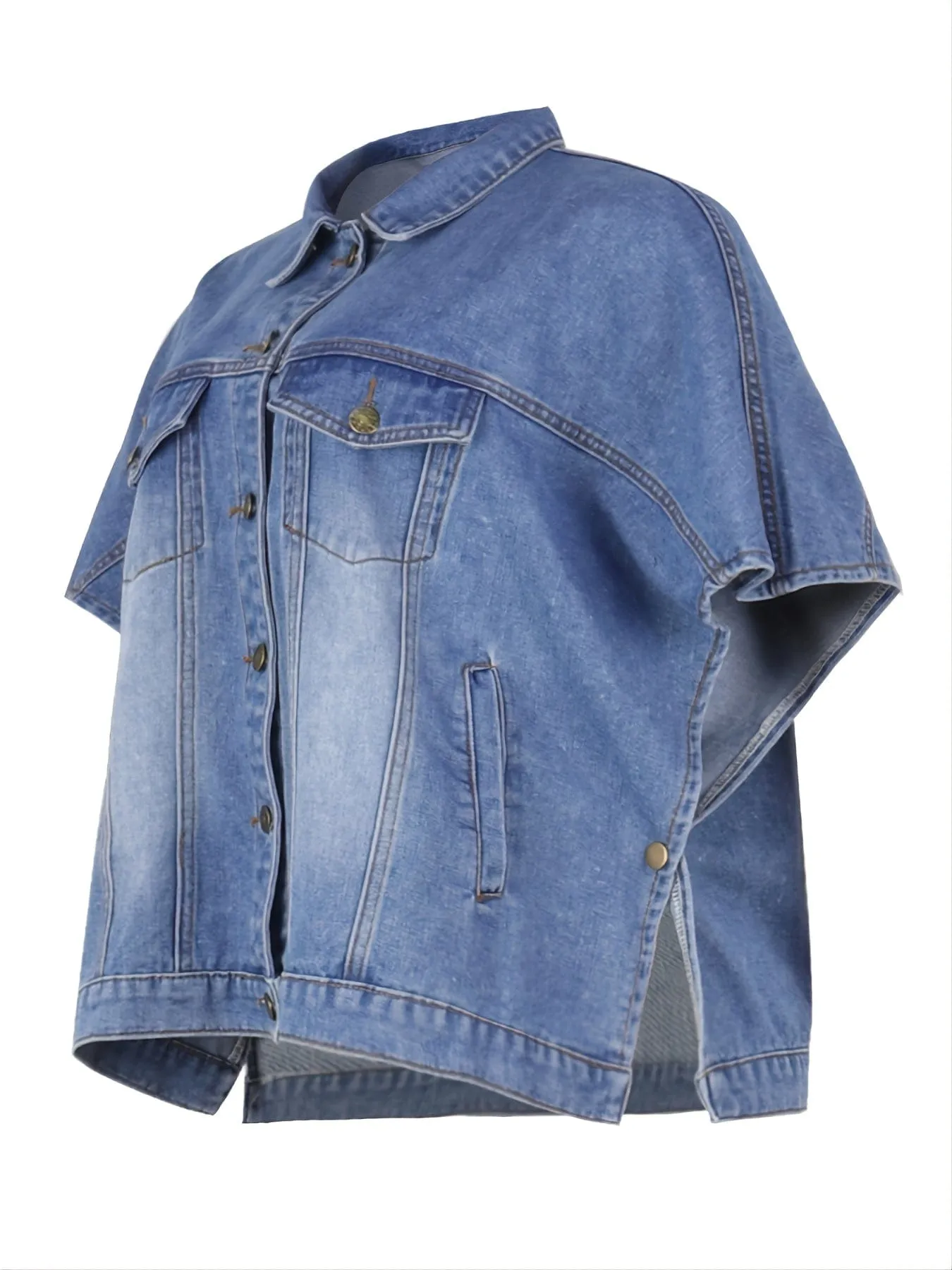 Armless Denim Jacket