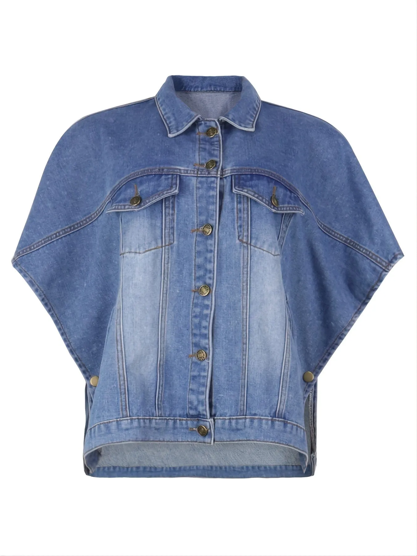 Armless Denim Jacket