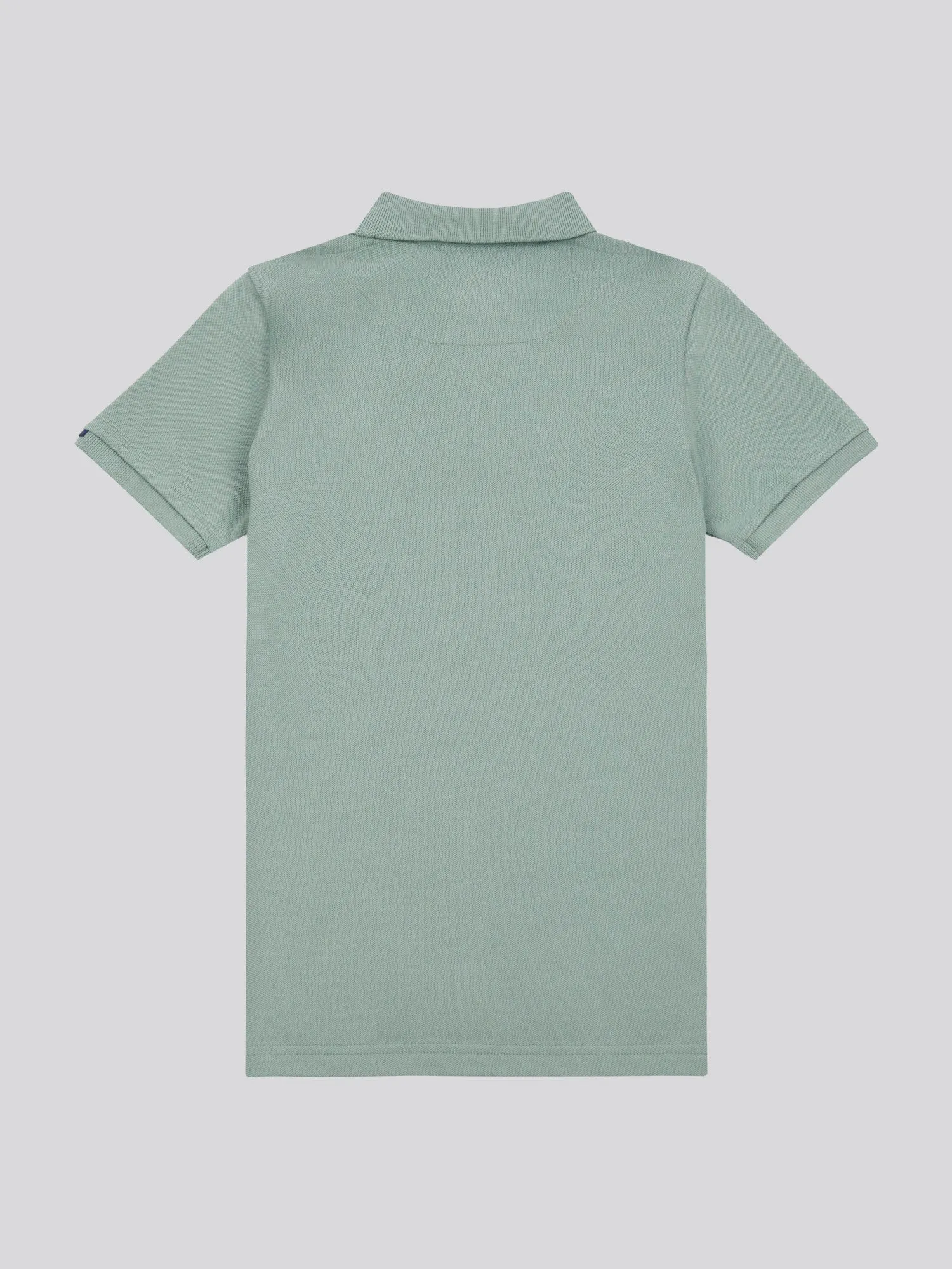 Boys Double Horsemen Polo Shirt in Chinois Green