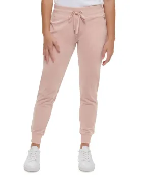 Calvin Klein Comfortable Jogger Everyday Velour Drawstring Pant Blush Pink M