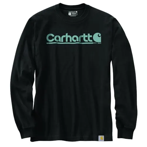 Carhartt 106362 Men's Relaxed Fit Heavyweight Long-Sleeve Logo Graphic T-Shirt