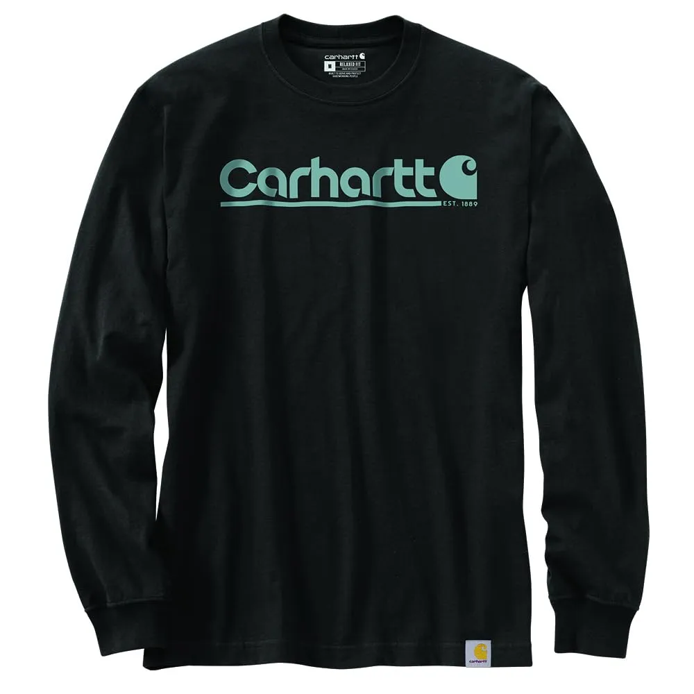 Carhartt 106362 Men's Relaxed Fit Heavyweight Long-Sleeve Logo Graphic T-Shirt