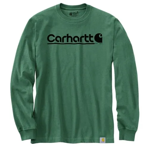 Carhartt 106362 Men's Relaxed Fit Heavyweight Long-Sleeve Logo Graphic T-Shirt