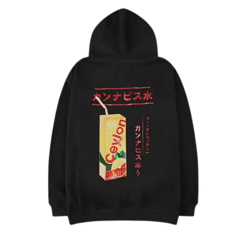 Casual Beverages Graphic Hoodies