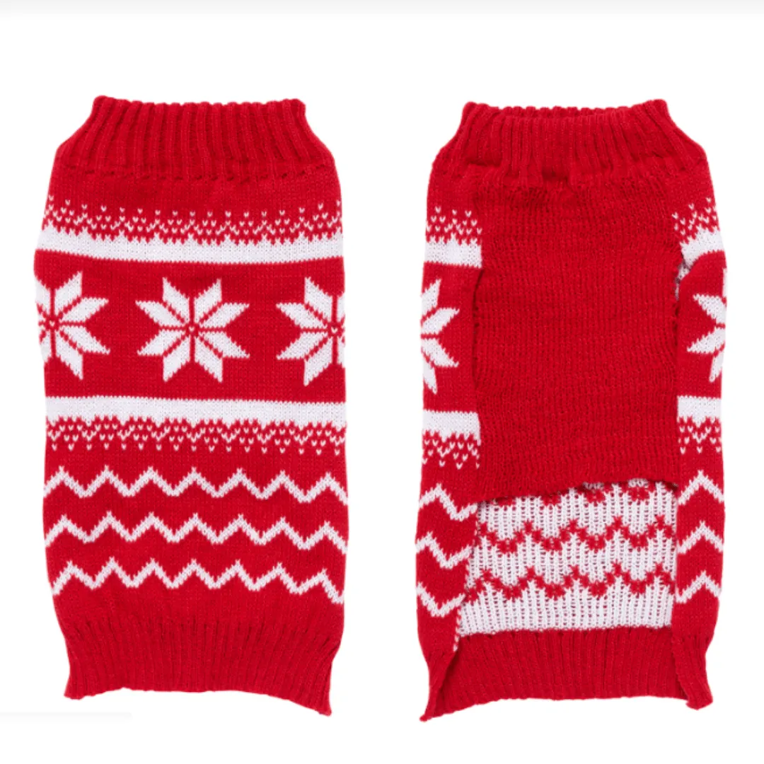 Christmas Fairisle Dog Sweater