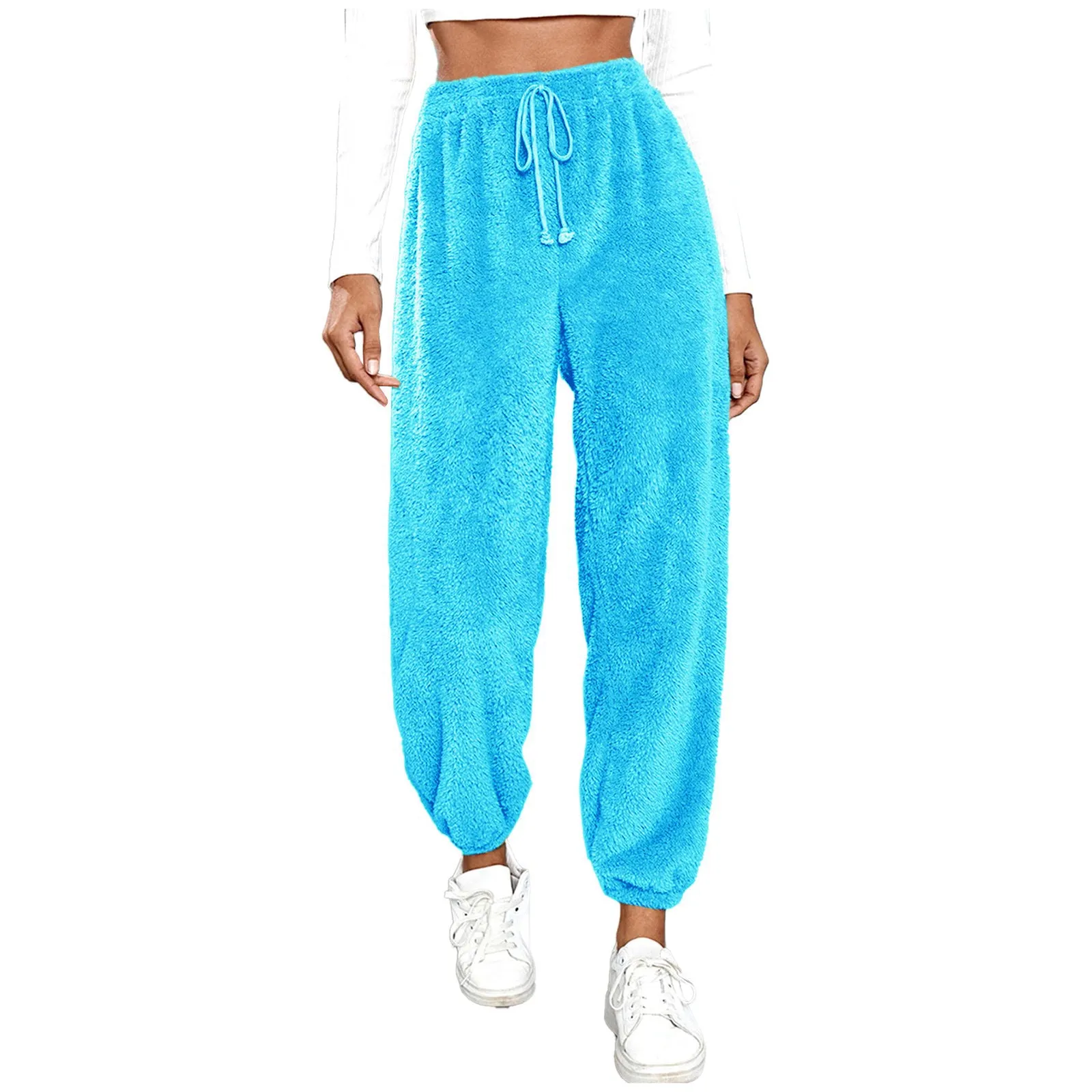 Color Fashion Plush Casual Loose Comfortable Pants