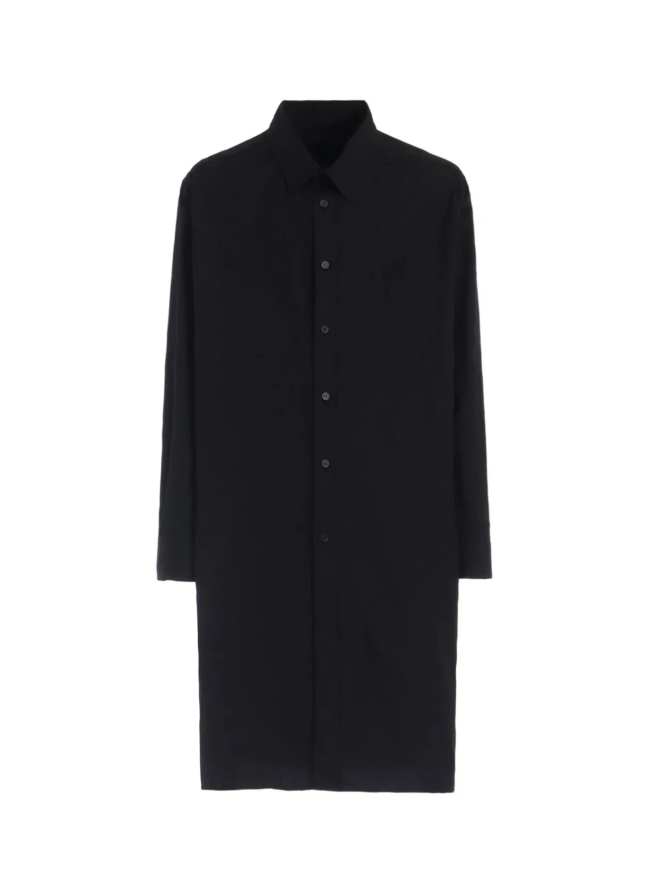 COTTON BROAD BUTTON SLITS LONG SHIRT