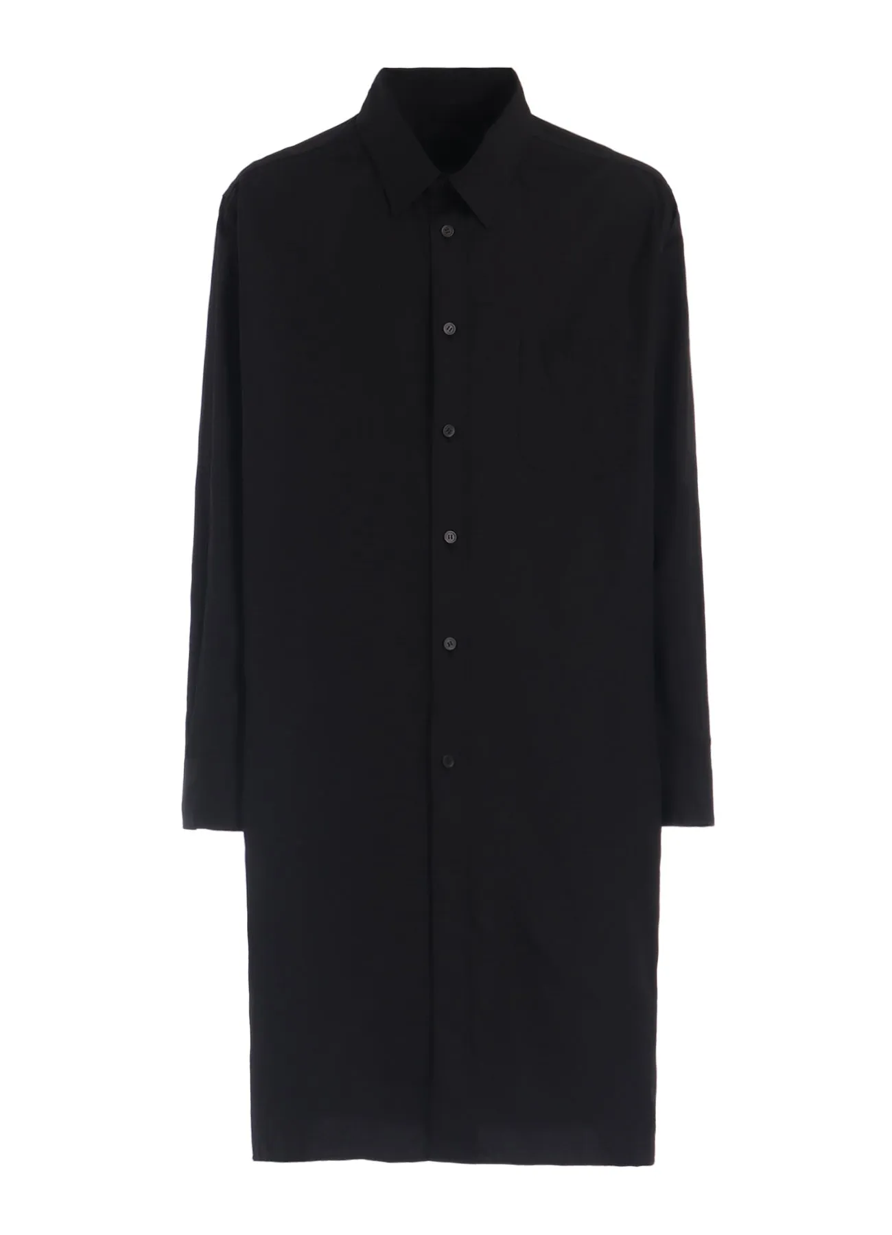 COTTON BROAD BUTTON SLITS LONG SHIRT