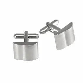 Cudworth Rhodium/Brushed Plated Cufflinks