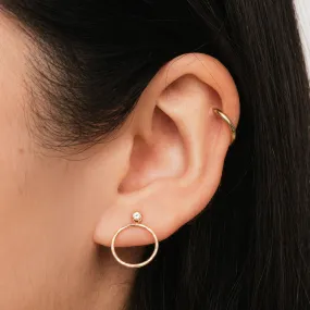 CZ Stud w/ Hoop Jacket