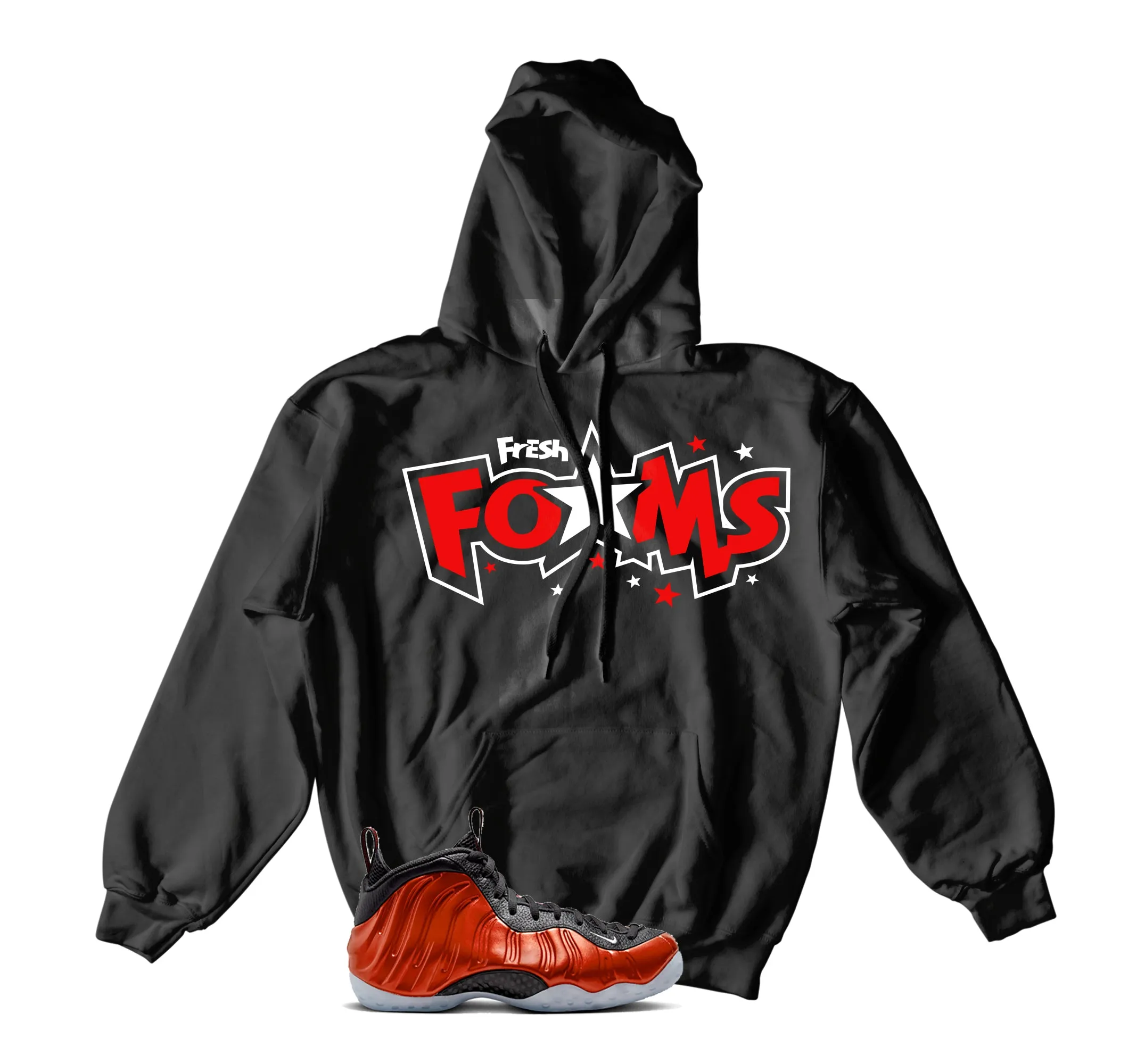 Foamposite Metallic Red Fresh Foams Hoody