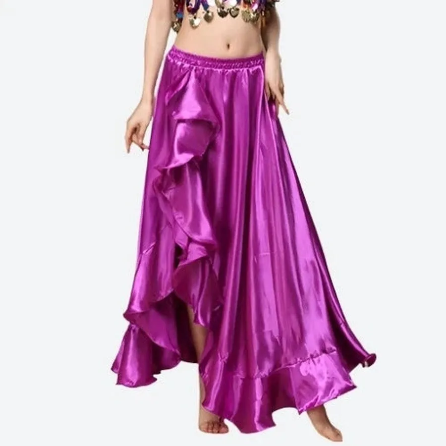 Glamorous High-Slit Ruffle Maxi Skirts