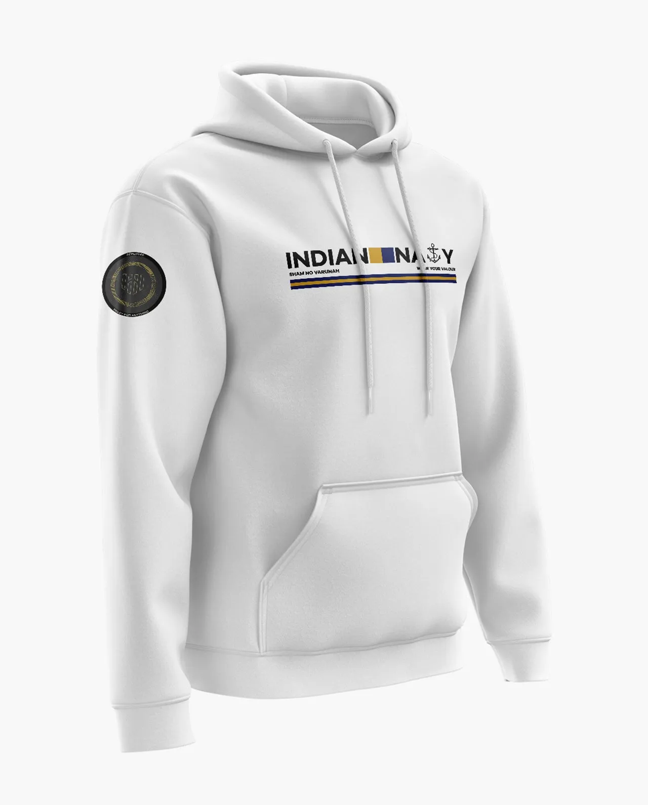 Indian Navy Admiral Snow Soft Premium Hoodie