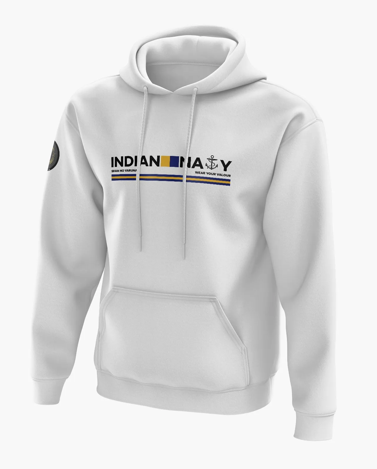 Indian Navy Admiral Snow Soft Premium Hoodie