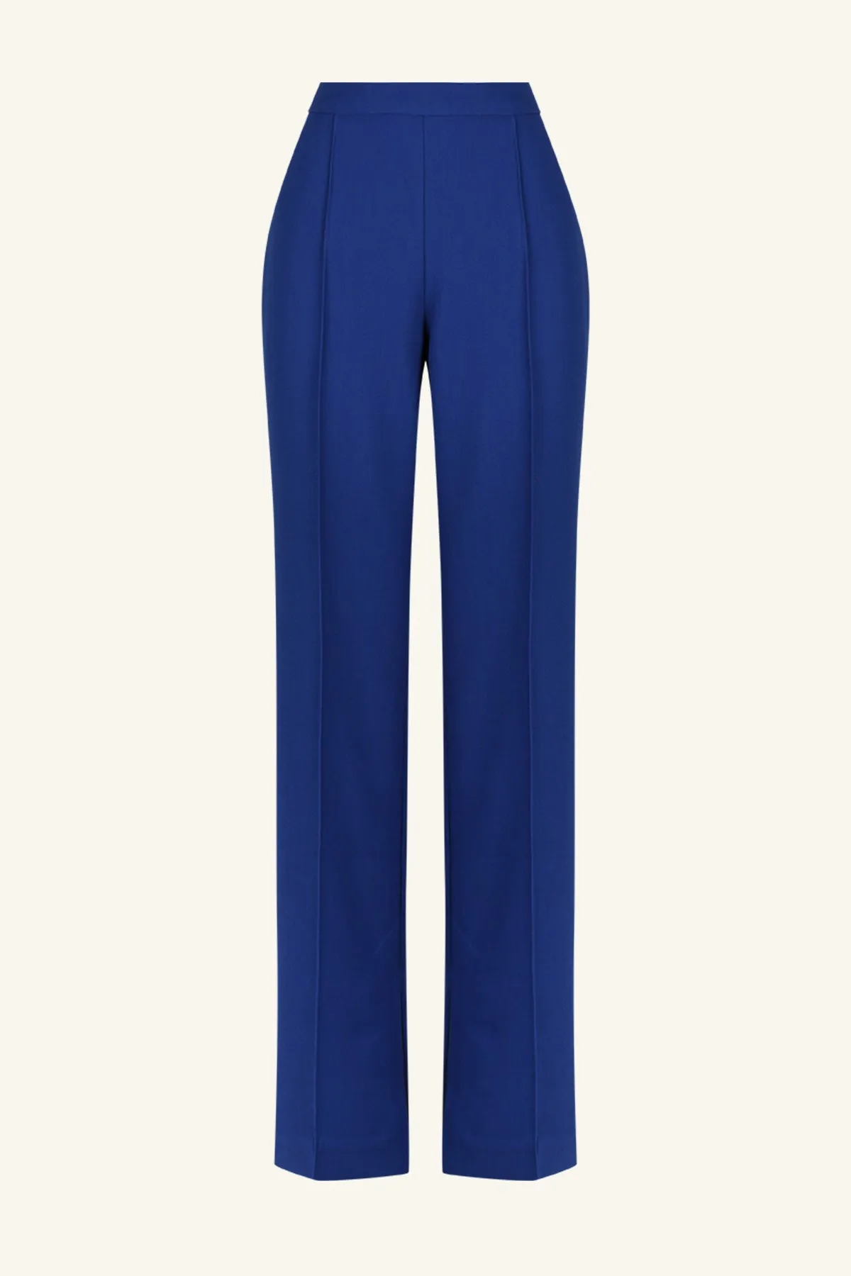 IRENA PINTUCK STRAIGHT LEG PANT - AZURE