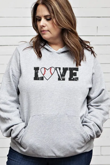 Love Baseball Hoodie