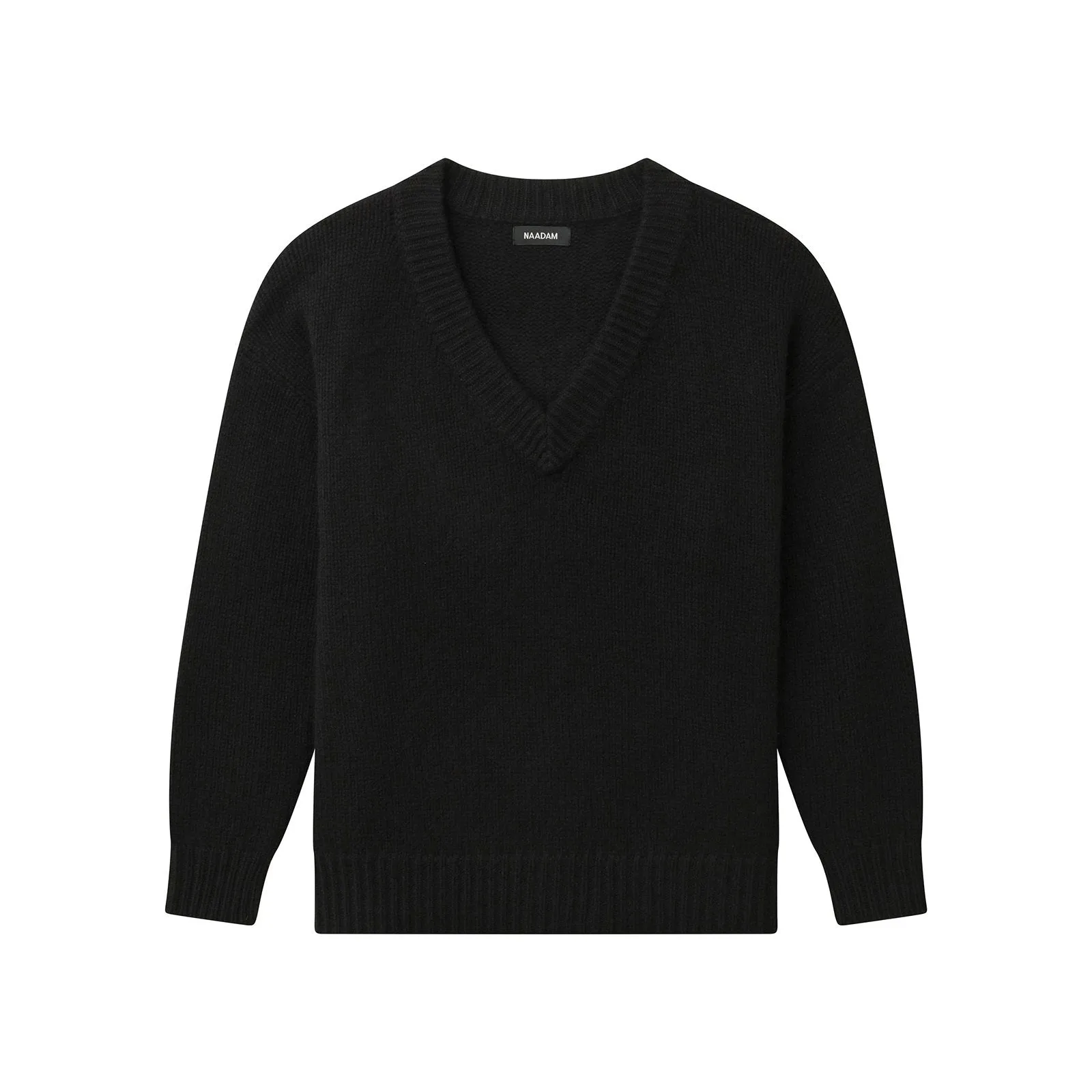 Luxe Cashmere Oversized V-Neck Sweater