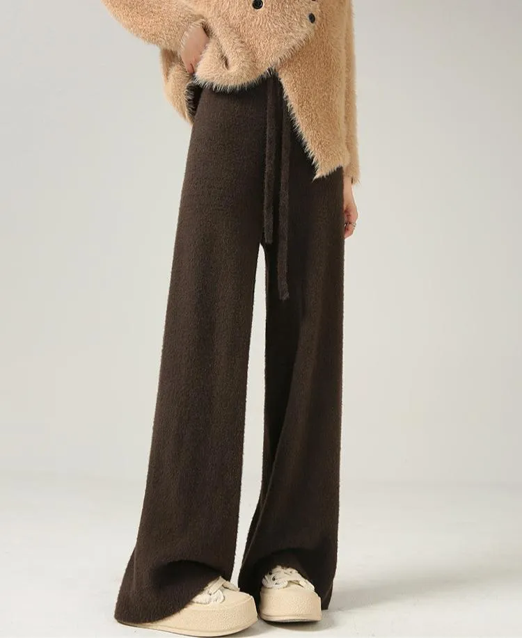 Nena Cozy Fleece Wide-Leg Pants