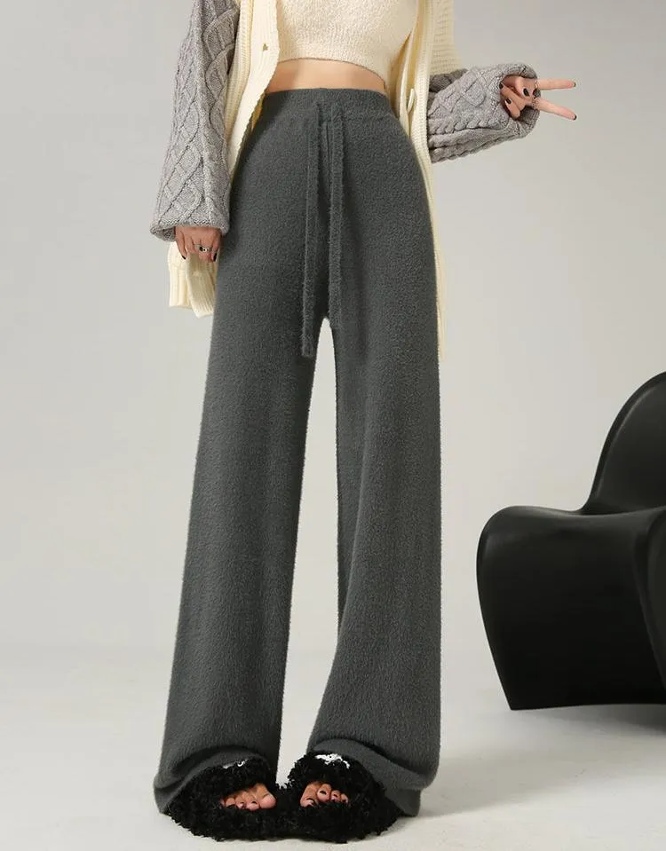 Nena Cozy Fleece Wide-Leg Pants