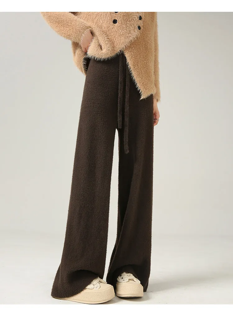 Nena Cozy Fleece Wide-Leg Pants