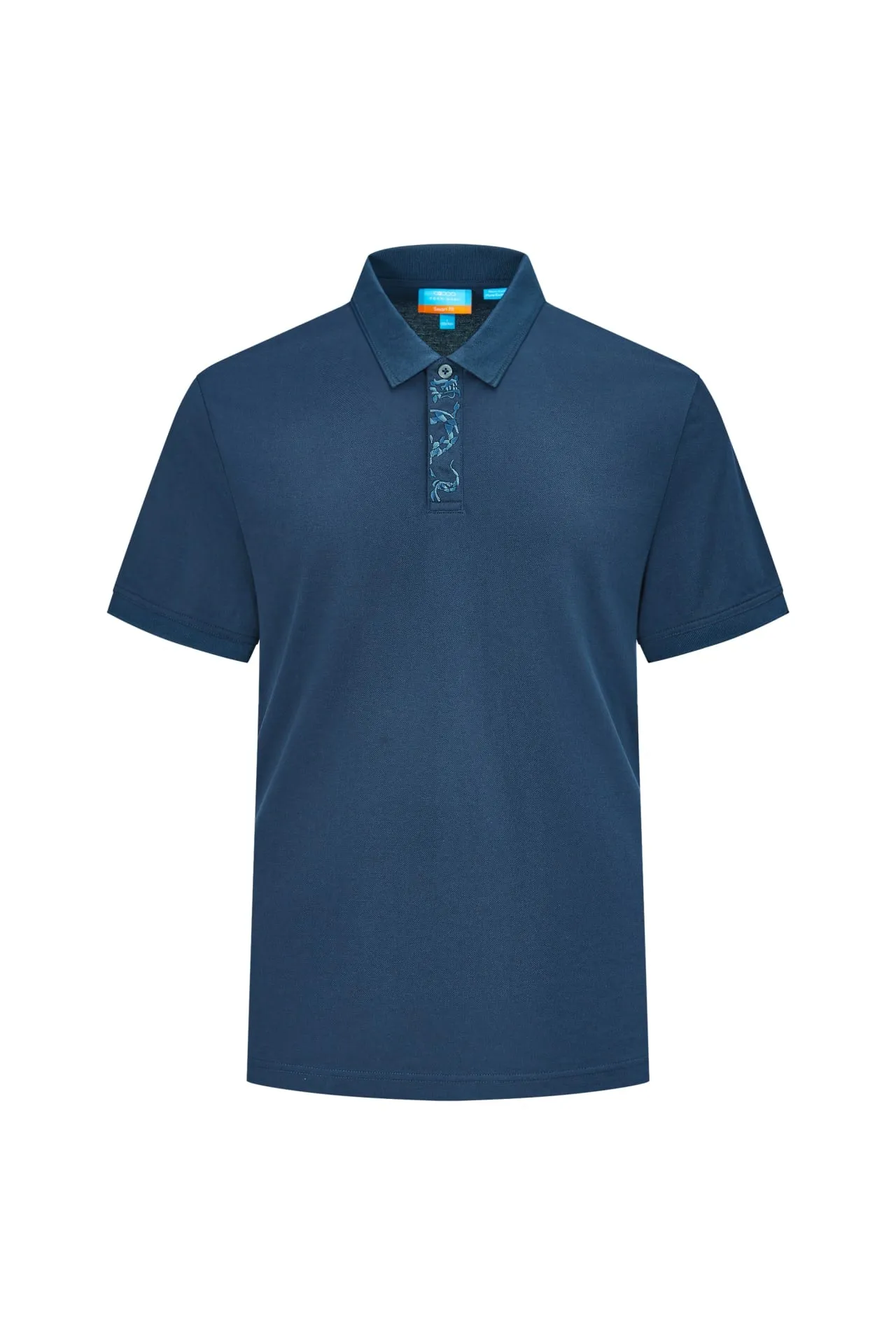 Non-Iron Pure Cotton Placket Embroidery Polo