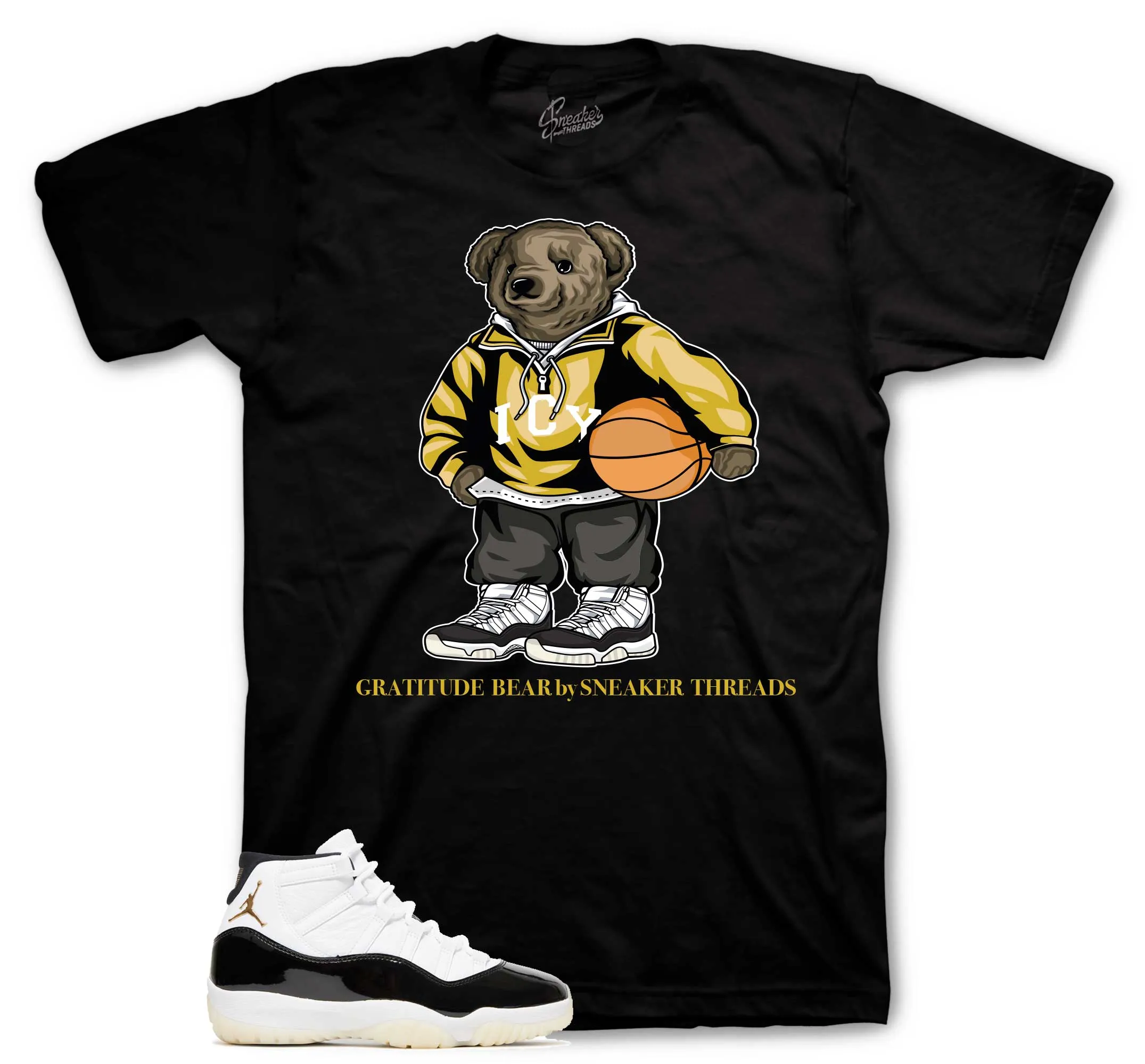 Retro 11 Gratitude DMP Icy Bear Shirt