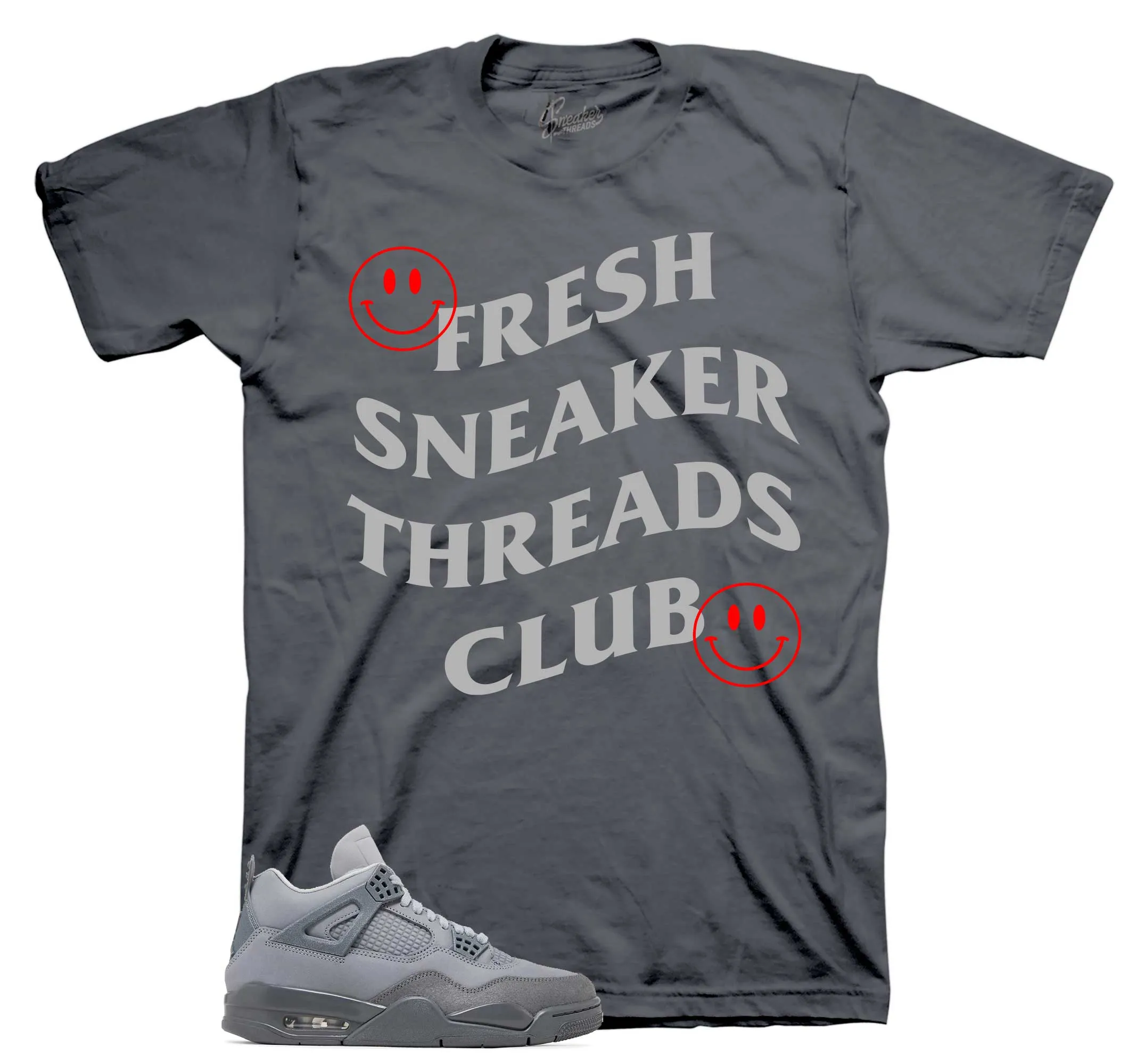 Retro 4 Wet Cement Fresh Sneaker Club Shirt