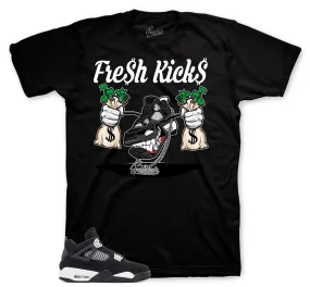 Retro 4 White Thunder Fresh Kicks Shirt