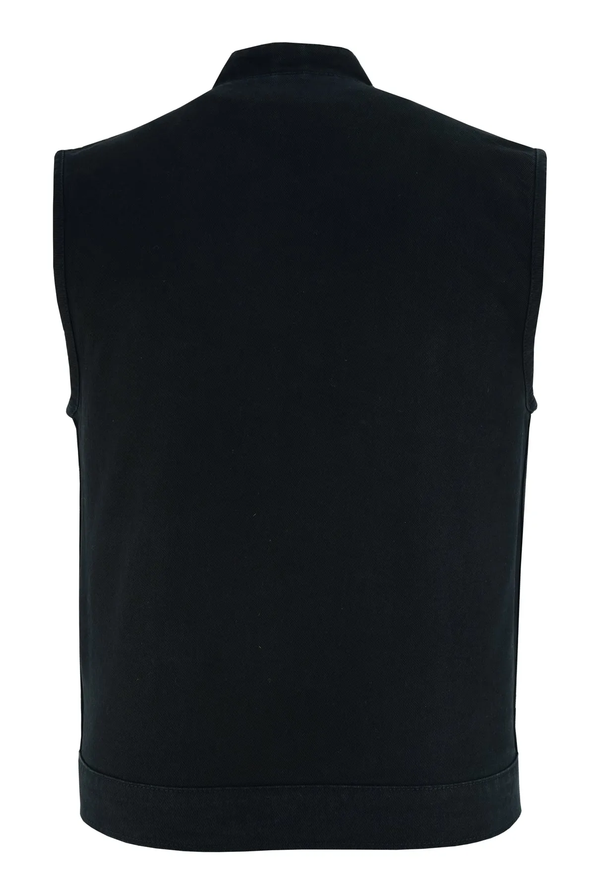 VB914BK Denim Club Vest in Black