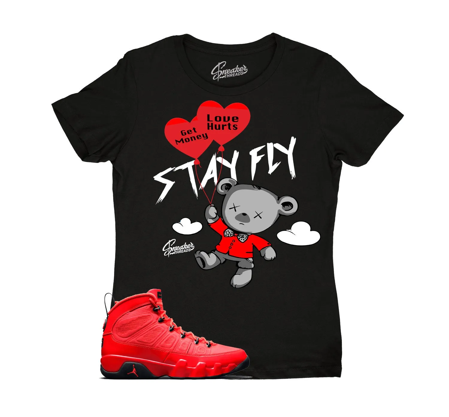 Womens - Chile Red 9 Fresh Money Over Love Shirt