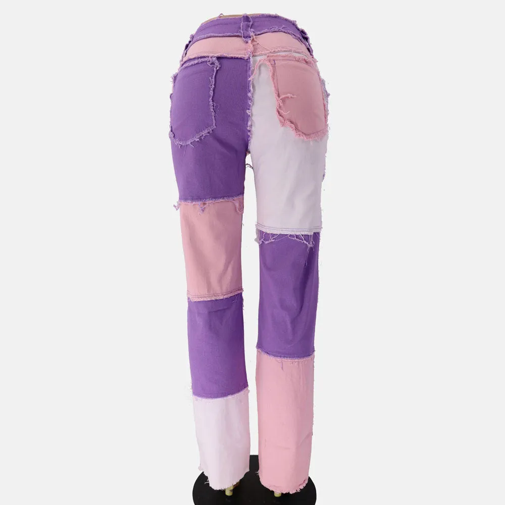 Women's | Mixed Color Denim Pants