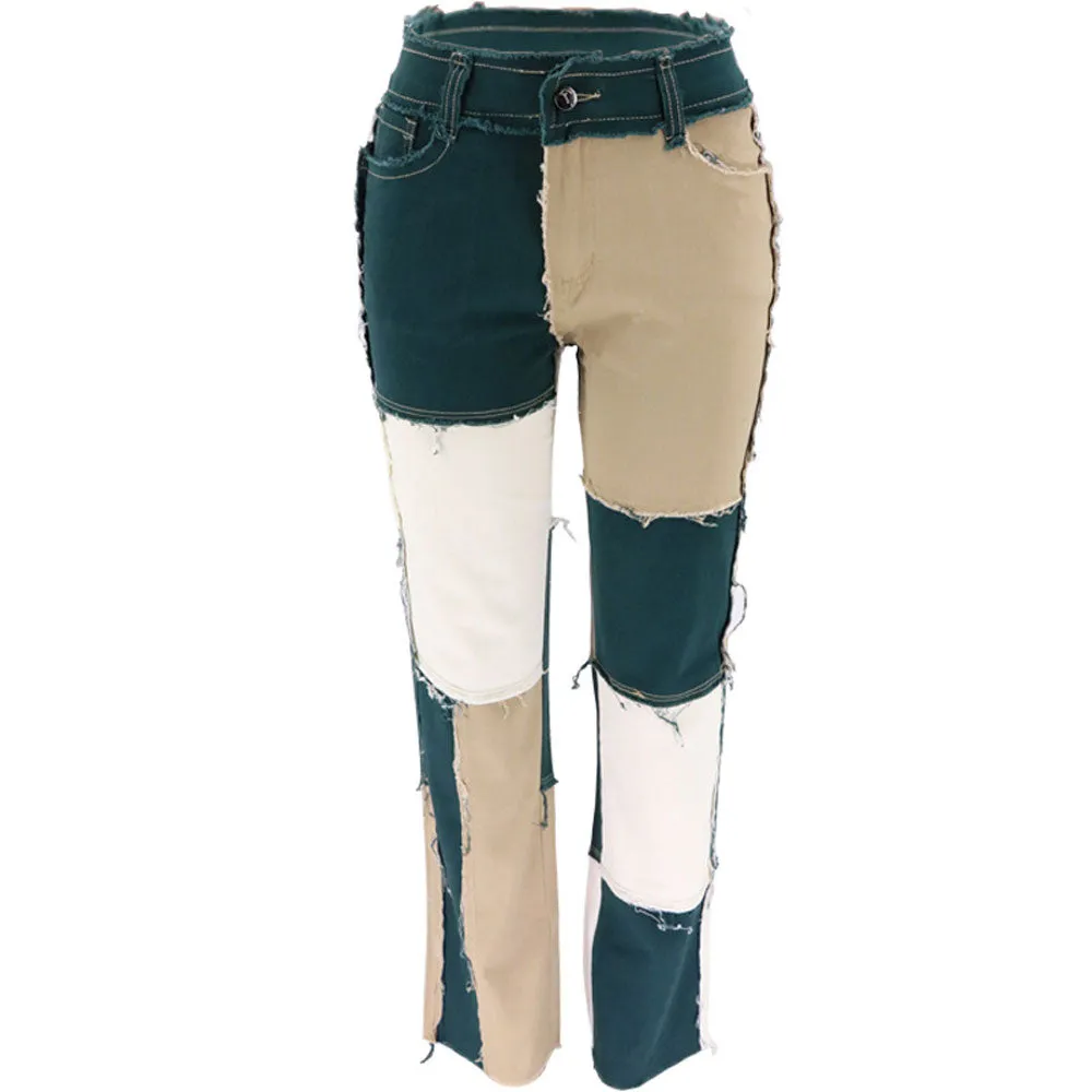 Women's | Mixed Color Denim Pants