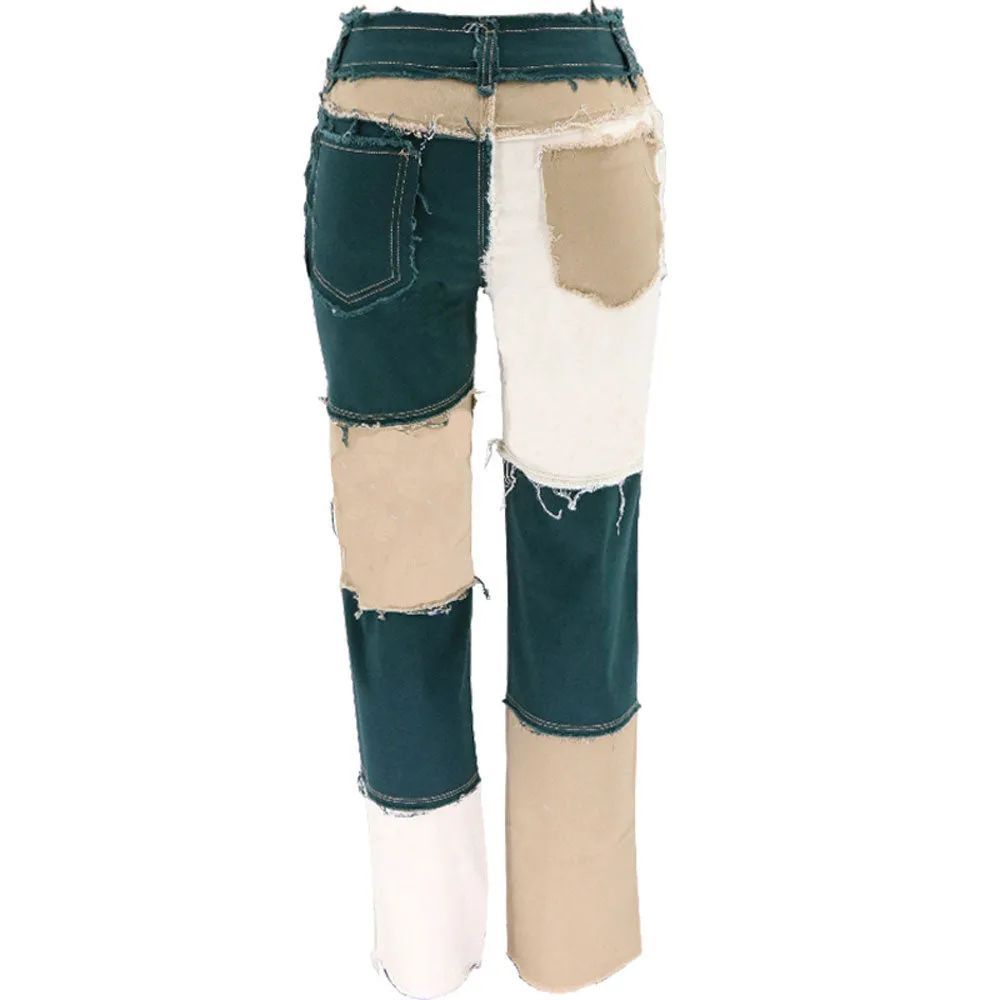 Women's | Mixed Color Denim Pants