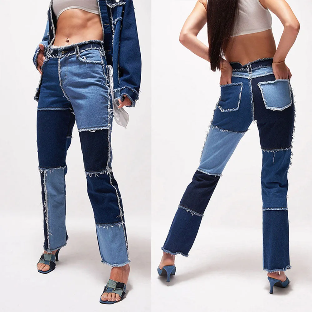 Women's | Mixed Color Denim Pants